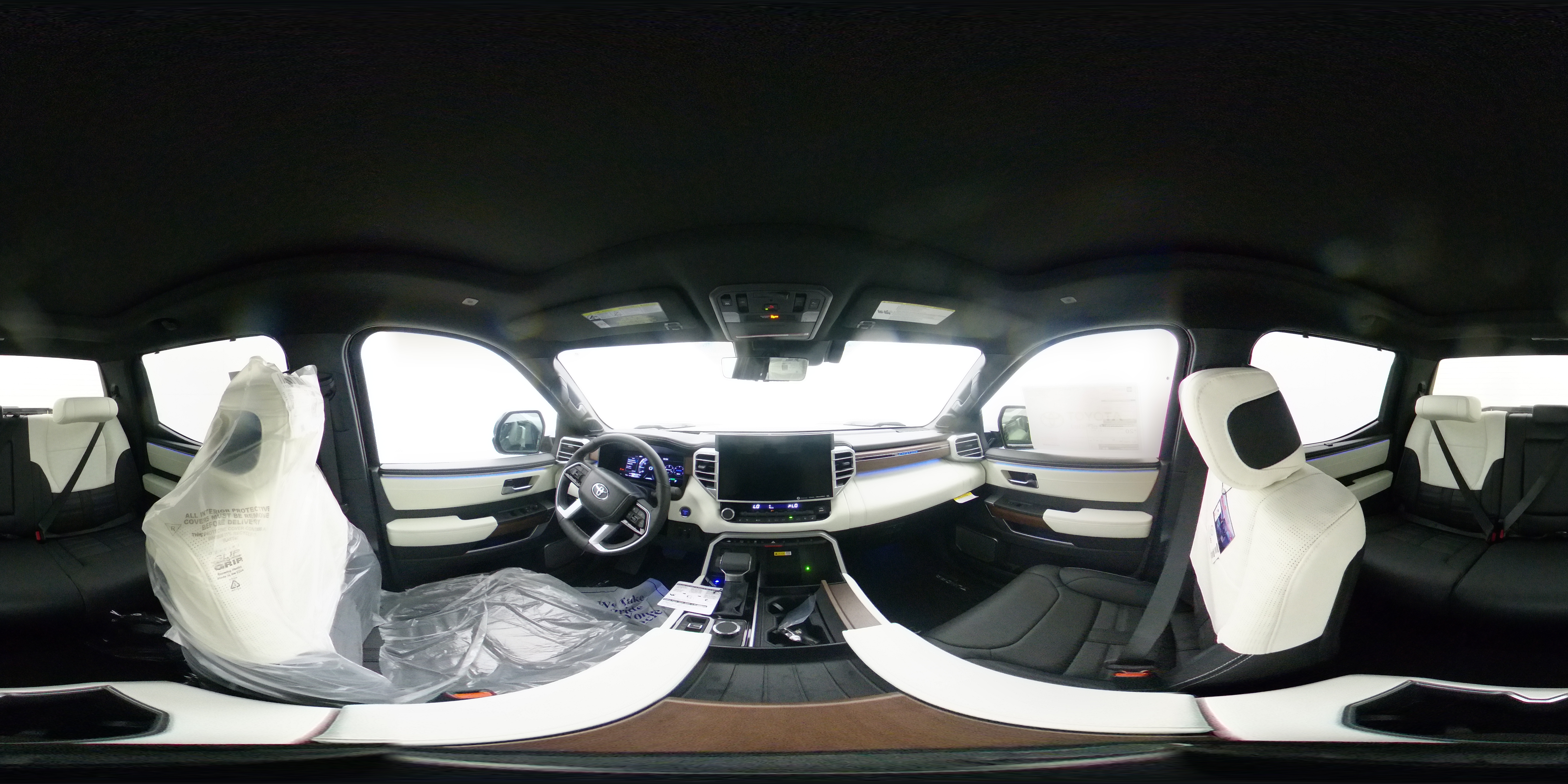 New 2024 MIDNIGHT BLACK METALLIC Toyota Capstone 360 Panorama 1